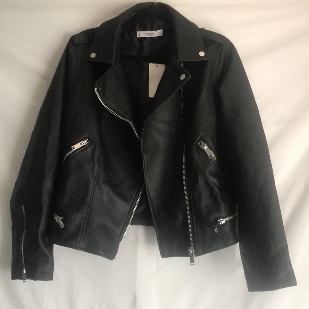MANGO leather jacket